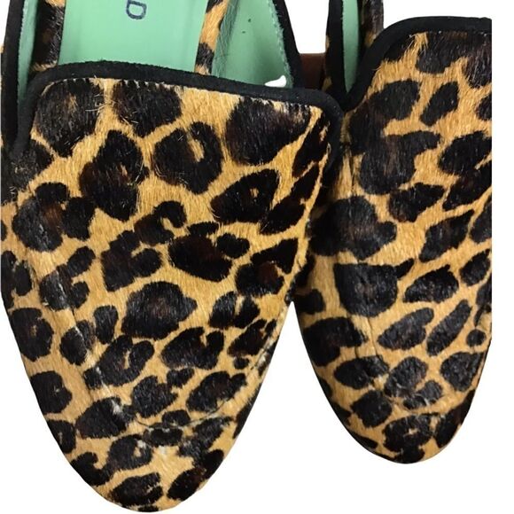 Blue Bird Pony Hair Leopard Print Mules Size 6 - Picture 7 of 10